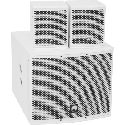 Afbeelding van Omnitronic Set MOLLY 12A Subwoofer active + 2x 6 Top 8 Ohm, white