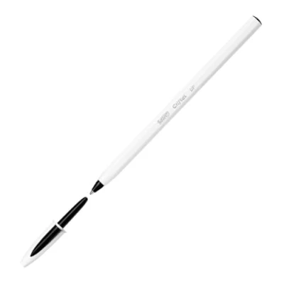Afbeelding van BIC Cristal Up Balpennen Zwart Doos van 20 Stuks Medium Punt 1,2 mm