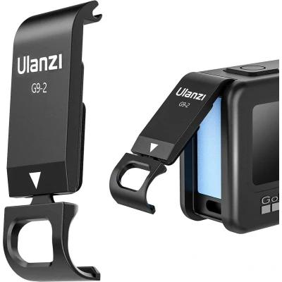 Afbeelding van Ulanzi G9 2 batterijklep oplaadaansluiting voor GoPro Hero 9 / 10 11 12 Zwart