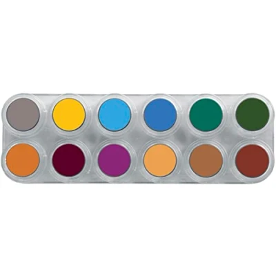 Afbeelding van Grimas Schmink Schminkpalet, 12x2,5 ml, diverse kleuren