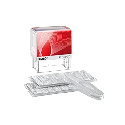 Afbeelding van Colop 1093602200 Printer 30/2 47 x 18 mm kussen 5 lijnen zwart