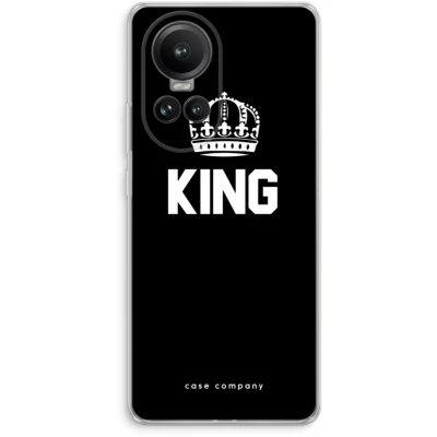 Afbeelding van Case Company® hoesje geschikt voor Oppo Reno 10 Pro King zwart Soft Cover Telefoonhoesje Bescherming aan alle Kanten en Schermrand