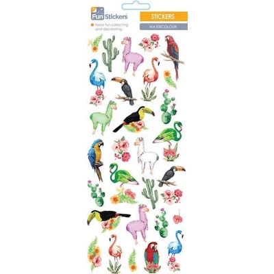 Afbeelding van Fun Stickers Dieren Watercolour