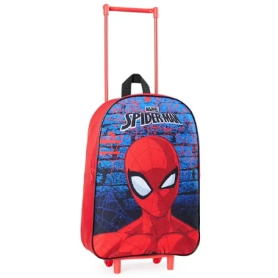 Afbeelding van Marvel Kinderbagage, kleine kinderkoffer, Spiderman, 39 cm, 10,5 l, 2 wielen, Rood, ritssluiting, Modern