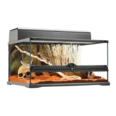 Afbeelding van Exo Terra Glas Terrarium Medium Laag Zwart 60 x 45 cm
