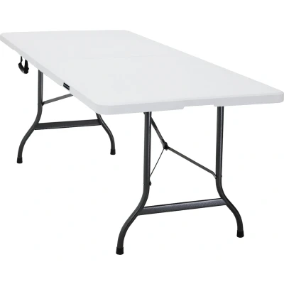 Afbeelding van Buffettafel Wit Kunststof 183x76cm Opvouwbaar