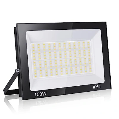 Afbeelding van loyal led spot, 150 W, 6000 K, koudwit, super helder, voor buiten, veiligheidslicht, IP65, waterdicht, gehard glas, fijne korrel, floodlight ingang, terras, vierkant, fabriek