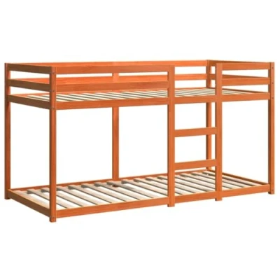 Afbeelding van Stapelbed massief grenenhout wasbruin 80x200 cm