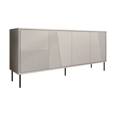 Afbeelding van Meubella Dressoir Blanes Beige 200 cm