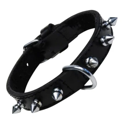 Afbeelding van Dog collar Gloria Black Spikes (30 cm)