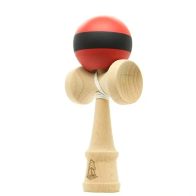 Afbeelding van YoYo Factory Catchy Standard Kendama rood/zwart (traditioneel Japans speelgoed, van beginner tot professioneel)