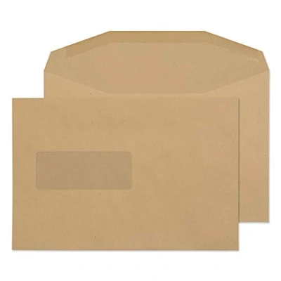 Afbeelding van Blake Purely Everyday 1009 Enveloppen, kraftpapier, met rubber, venster, formaat C5+, 162 x 238 mm, 80 g/m², 500 stuks
