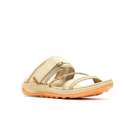 Afbeelding van Merrell Terran 4 Slide Outdoorsandalen, Dames, Maat: 40, Incense Leer en textiel