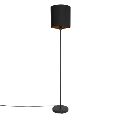 Afbeelding van Mexlite vloerlamp Noor zwart metaal 30 cm E27 fitting 1564ZW