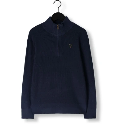 Afbeelding van Vingino Knit half zip Jongens Trui Maat 128 Dark Blue
