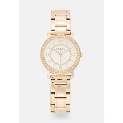 Afbeelding van Guess Ladies Dress Horloge rose/goldcoloured, Dames, Maat: One Size, Rose/gold coloured