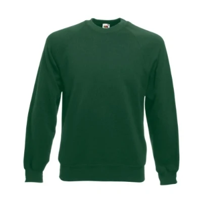 Afbeelding van Fruit of the Loom Raglan Sweatshirt voor heren, Flessengroen (000)
