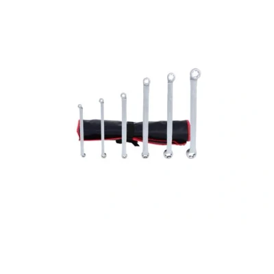 Afbeelding van KS TOOLS 911.0360 Tweezijdige ringsleutelset E24, E6 Chroom vanadium staal