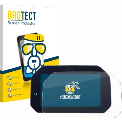Afbeelding van BROTECT Screenprotector voor BMW S 1000 XR 2020 Connectivity TFT 6.5&quot; Folie Beschermfolie Beschermglas transparant