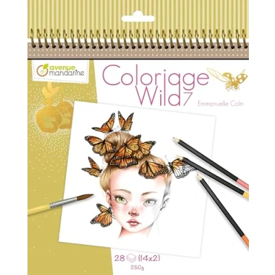 Afbeelding van Coloriage Wild Colouring Book deel 7 by Emmanuelle Colin spiraal gebonden kleurboek voor volwassenen