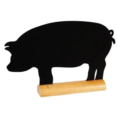 Image de Silhouette de table en bois cochon