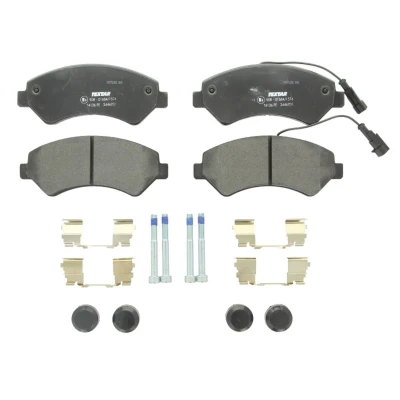 Afbeelding van TEXTAR 2446701 Remblokkenset Met slijtage waarschuwingscontact remzadelschroef toebehoren FIAT: Ducato III Van, Platform / Chassis