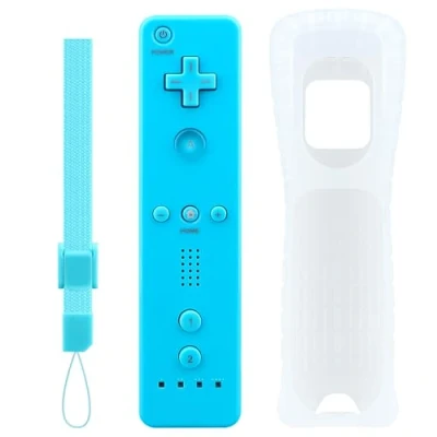 Afbeelding van OSTENT Capteur de Mouvement Bluetooth Télécommande sans Fil pour Nintendo Wii Console, Couleur Bleu