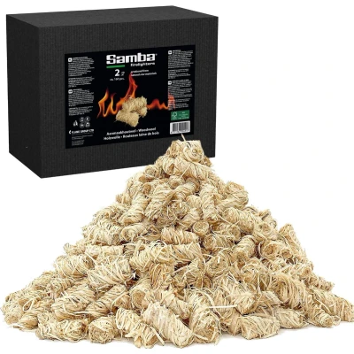Afbeelding van Samba Houtwol Aanmaakkrullen 3 kg. in een Omdoos