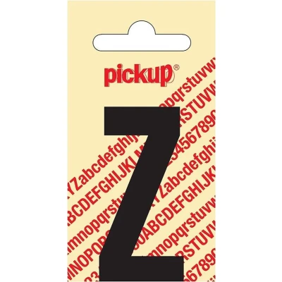 Afbeelding van Plakletter Nobel Sticker zwarte letter Z Pickup