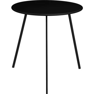 Afbeelding van Mica Decorations Seatle Bijzettafel voor Buiten H50 x Ø50 cm Metaal Zwart