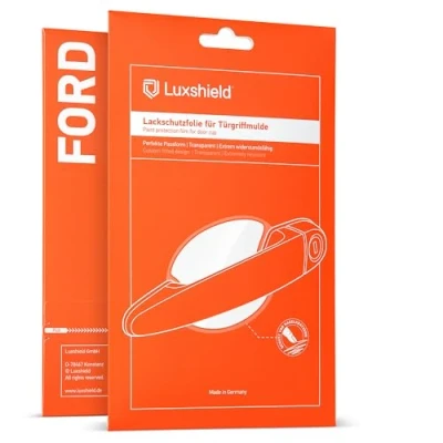 Afbeelding van Luxshield Beschermfolie voor autodeurgreep Ford Puma I 2019 2024 krasbestendig, lakbescherming transparant glanzend zelfklevend