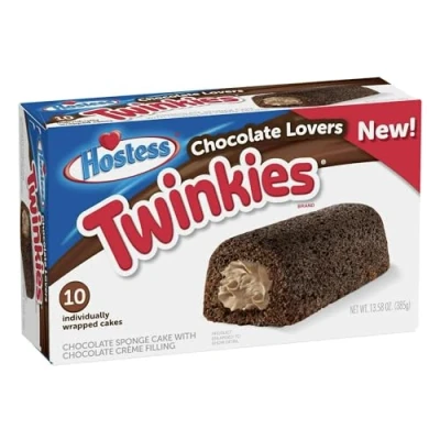 Afbeelding van Hostess Twinkies Doos van 10 stuks (chocoladeliefhebbers), 300 ml, bruin, 12,70 ounce (verpakking 1), Bruin