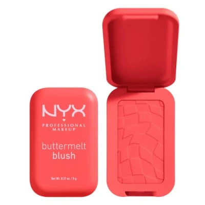 Image de NYX PROFESSIONAL MAKEUP Blush en Poudre, enrichi beurre de mangue, d&#039;amande &amp; beure karité Texture Fondante Formule Vegan Buttermelt Blush, Teinte : Had Butta