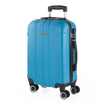Afbeelding van ITACA Stijve reistas Trolley met 4 wielen 63 cm Gemiddeld ABS ABS. Bestand en lichte ladekast. Kwaliteitsontwerp goede prijs. Ideaal voor studenten professionals. 771160, Turquoise