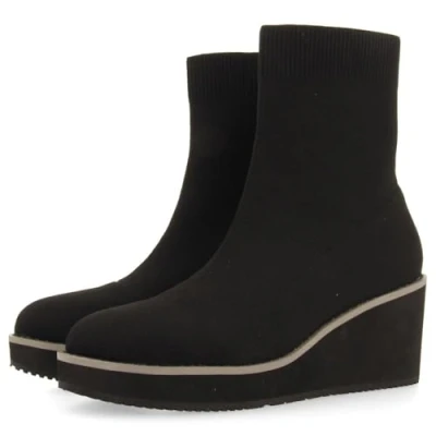 Afbeelding van Gioseppo Machias Enkellaarsjes met plateauzool, Dames, Maat: 36, Black Polyester