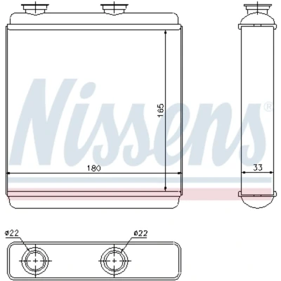 Afbeelding van Nissens Kachelradiateur 72663