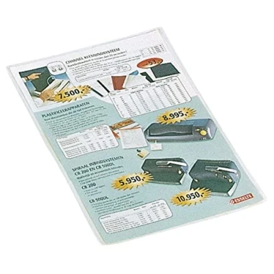Afbeelding van Insteekmap U model Esselte A4 0.11mm PP transparant 100st