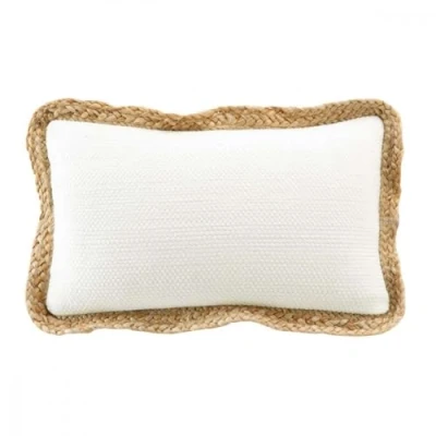 Afbeelding van douceur d&#039;intérieur, Afneembare kussensloop (30 x 50 cm) Akina naturel, katoen &amp; polyester met jute