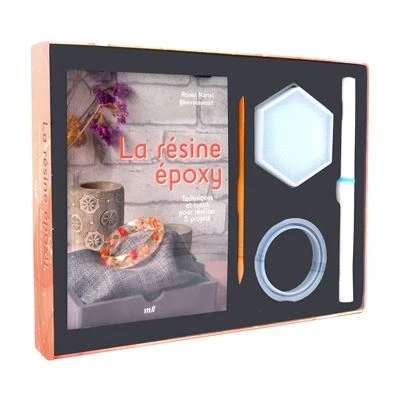 Image de Coffret la résine époxy Techniques et tutos pour réaliser 5 projets