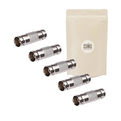 Afbeelding van 5 x adapter koppeling I BNC aansluiting naar vrouwelijke stekker s video SDI coaxiale camera bewaking CCTV verlengkabel connector 50 ohm ADAPTOUT