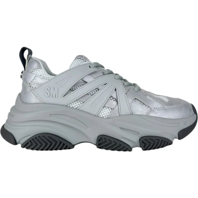 Afbeelding van Steve Madden Heren Sneakers Silver SM12000832/751 Peckman Sneaker