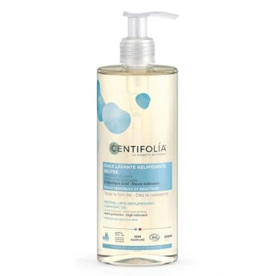 Afbeelding van Centifolia Neutrale reinigingsolie 500 ml vermindert krassen gevoelige huid het hele gezin vanaf de geboorte