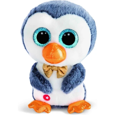 Afbeelding van Nici pluche knuffel Pinguin Sniffy wit/blauw 15 cm