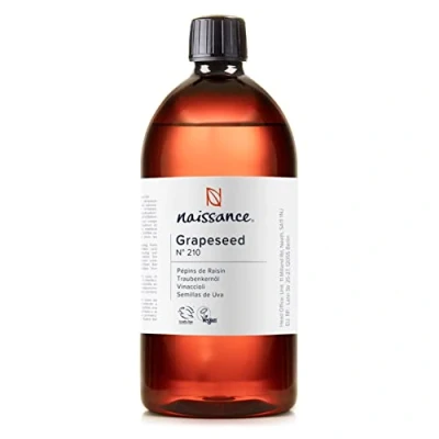 Afbeelding van Naissance Druivenpitolie (nr. 210) 900 ml voor de verzorging van huid, haar, massage 100% natuurlijk, geurloos, licht, fijn en zijdeachtig