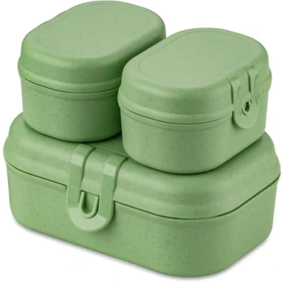 Afbeelding van Koziol Snackbox Set Pascal Groen 3 Delig