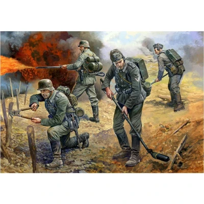 Afbeelding van Zvezda German Sturmpioniere (Zve6110) modelbouwsets, hobbybouwspeelgoed voor kinderen, modelverf en accessoires