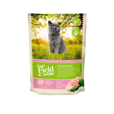 Afbeelding van Sam&#039;s Field Cat Sterilised Kattenvoer 400 g