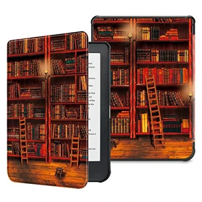 Afbeelding van FINTIE beschermhoes voor Kobo Clara HD dun, licht, magneetsluiting, automatische wekker/slaapfunctie, eBook 6 inch 2018, bibliotheek