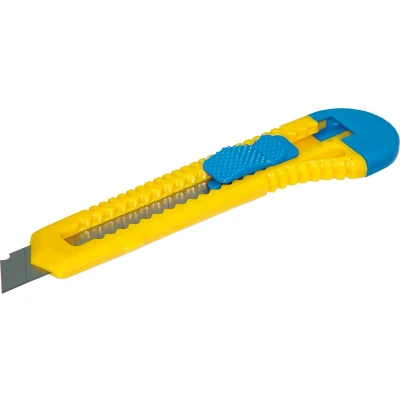 Afbeelding van office products cutter, 18 mm, blauw/geel 12 stuks