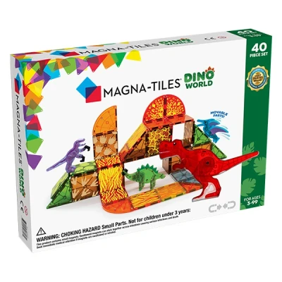 Afbeelding van Magna tiles magnetische tegels dino world 40st